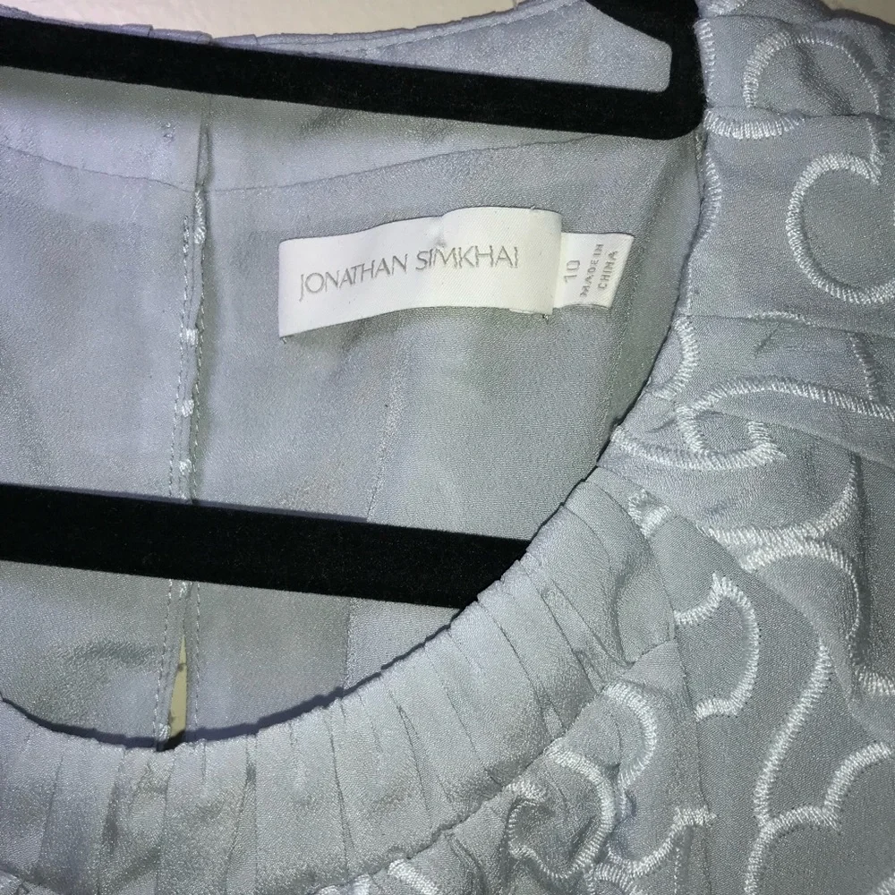 Jonathan Simkhai Anaise Mini Dress in Breeze Size 10